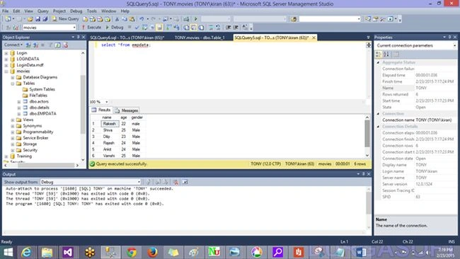 SQL Table Data