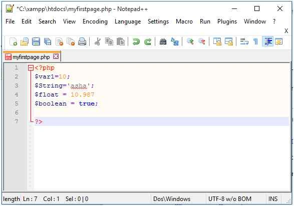 example of Variable