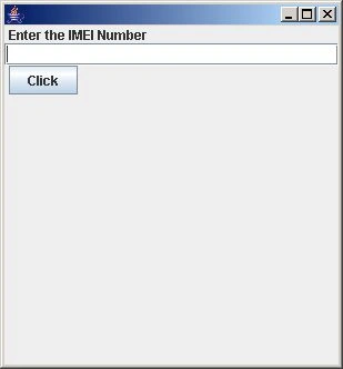IMEI Validator Using Java Swing