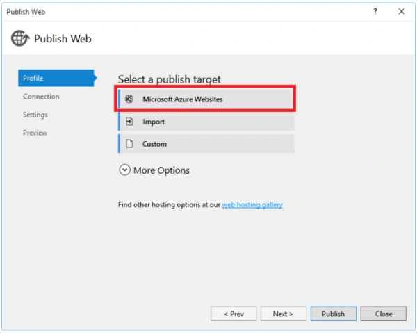 Click publish