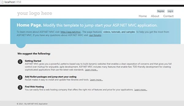 home page