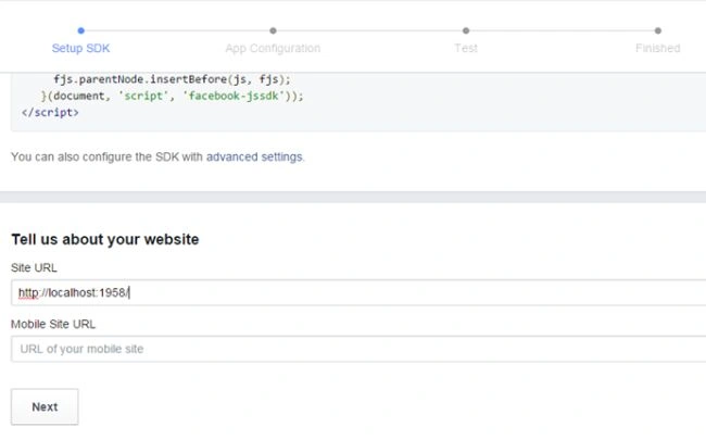 sdk setup