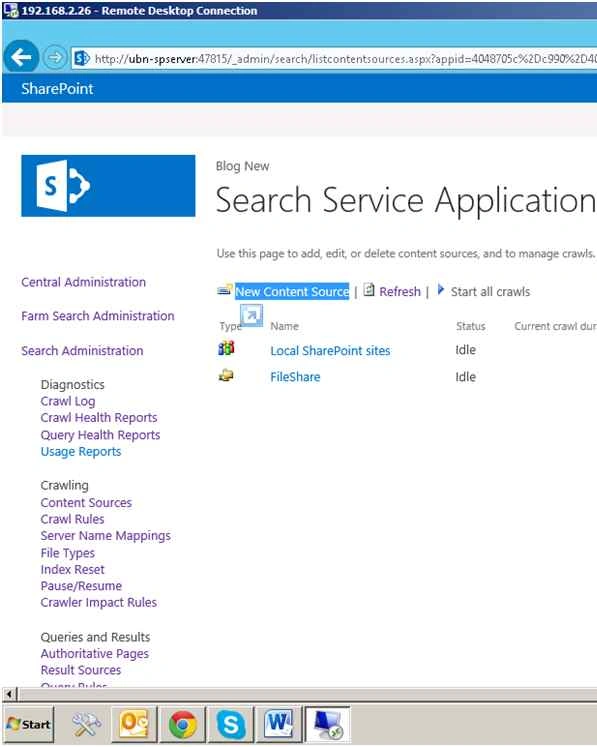 Search Service Application