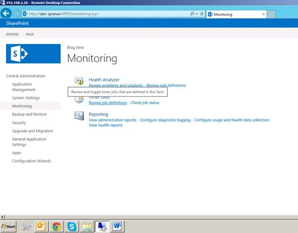 monitoring