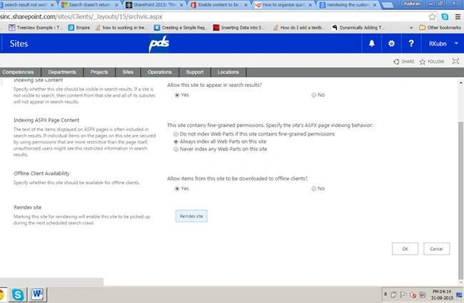 re index site