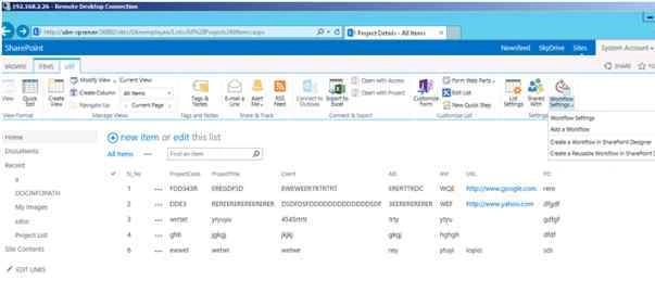 Workflows Settings in sharepoint