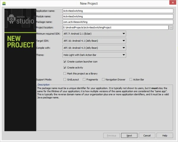 Create Project