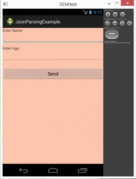 Output Data Output after run Application