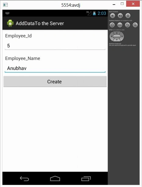 SendData