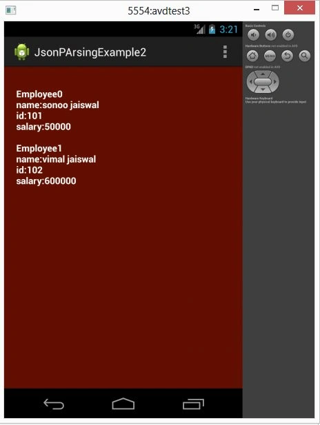 JsonArrayData