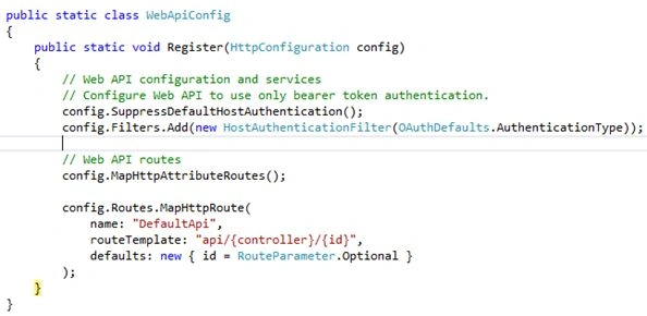 WebAPI Config