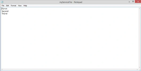 data in the File
