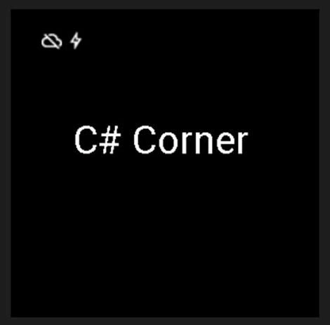 Android Wear showing Csharp Corner