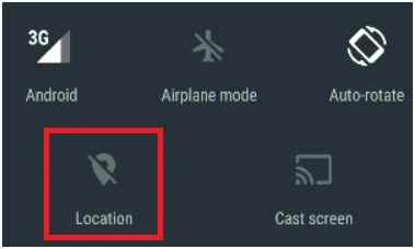 Location is now turned off