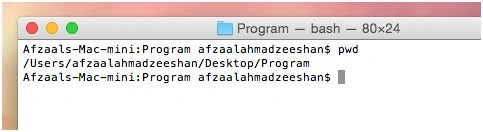 Shell script for pwd
