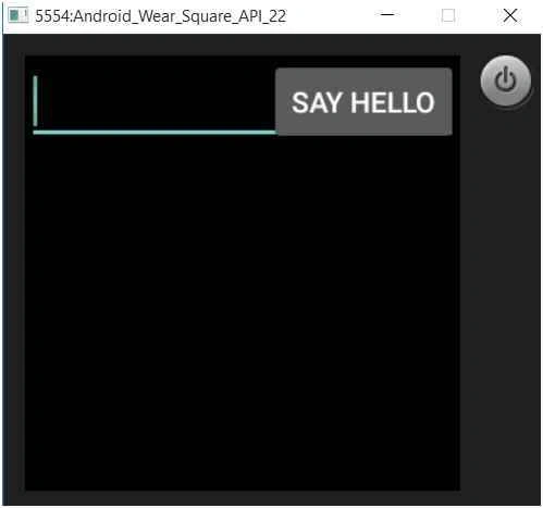 Android Wear application running in an emulator