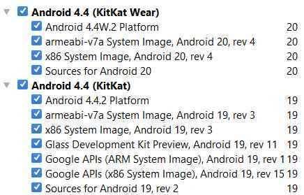 API version 19 and 20