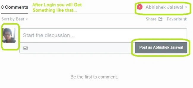 after login page