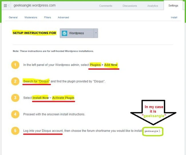 setup instruction