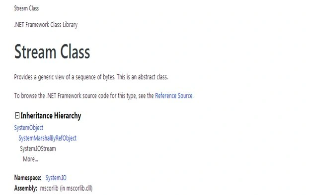 Stream Class