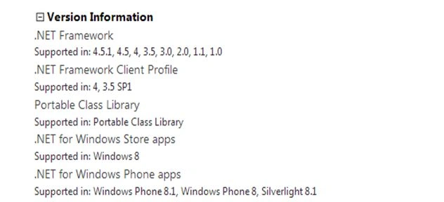 Version Information