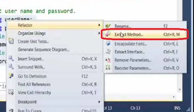 EXTRACT METHOD