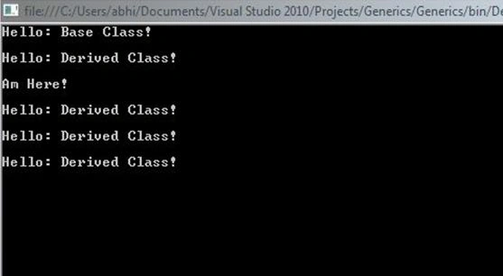 Overriding Output