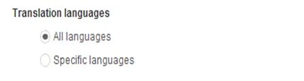 Translation Languages