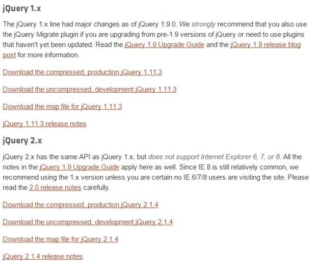 Download jQuery