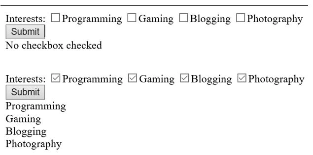 No checkbox checked