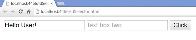 we click the button