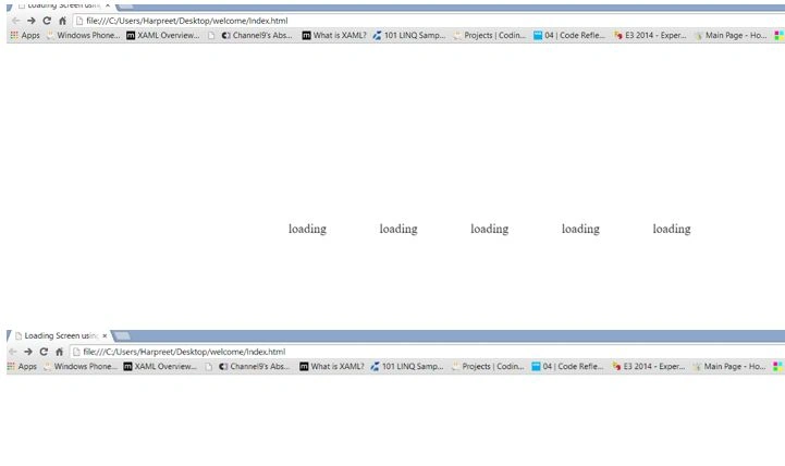 loading contents