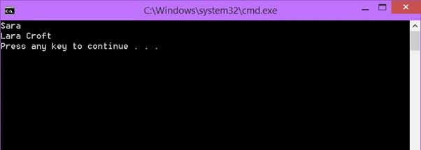 console