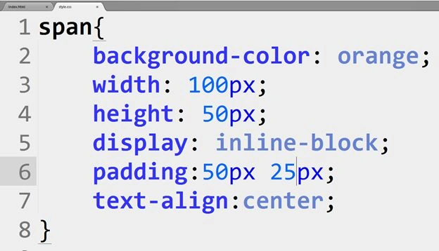 display value