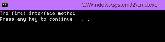 interface method