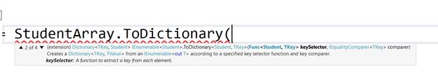 Convert an Array to a Dictionary