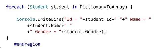 Convert Dictionary to an Array