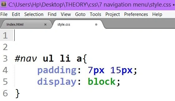 Horizontal Spacing