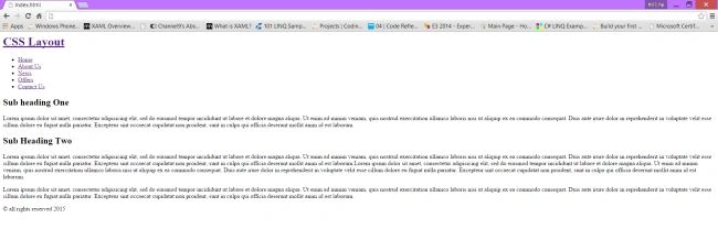css layout