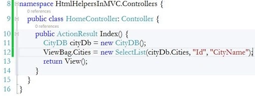 HomeController's