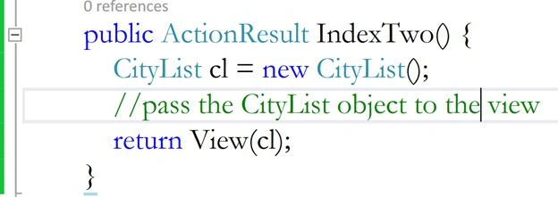 IndexTwo action