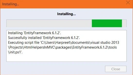Installed.