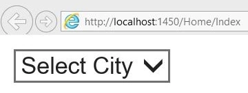 Select City label