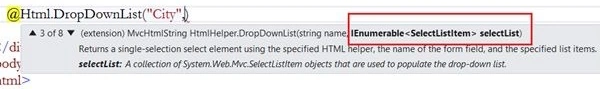 SelectListItem