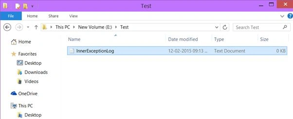 InnerExceptionLog
