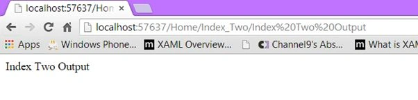 index two output