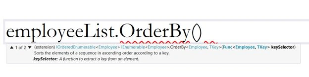 OrderBy operator