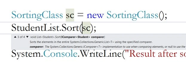 Sort method