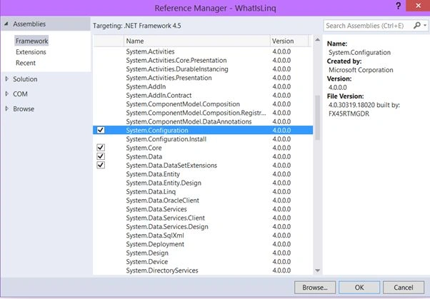 app config file