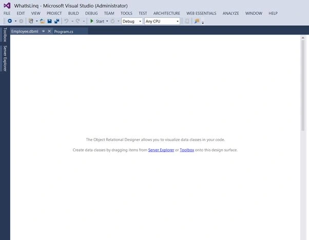blank window